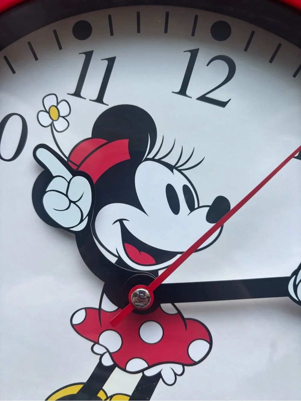 Minnie Mouse Reteo Wall Clock - Cute Character Decor 10”